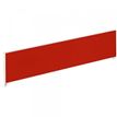 Ecran de séparation cadre aluminium H33 x L160 cm - cadre aluminium blanc - toile rouge