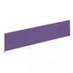 Ecran de séparation cadre aluminium H33 x L140 cm - cadre aluminium blanc - toile violet