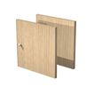 Jeu de 2 portes pour bibliothèque MAXICOLOR - imitation chêne clair