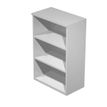 Bibliothèque mi-haute Trend - L80xP44xH120 cm - 2 étagères - gris