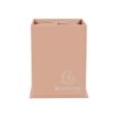 9002493099869-Exacompta Aquarel - Pot à crayons en carton - 4 compartiments - corail-Avant-0