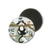 3700572716947-Kiub Bug Art - Magnet rond en verre - Chat sur branche-Avant-0