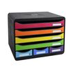 Exacompta Store-Box - Module de classement à l'italienne 7 tiroirs - arlequin