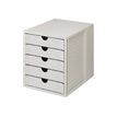 HAN Monitor - Module de classement 5 tiroirs - gris