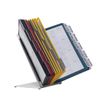 4005546504926-Durable Vario - Pupitre de table (lutrin) avec 30 pochettes A4 - couleurs assorties-Angle gauche-0