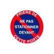 41278086-Pickup - Plaque de signalisation ronde - 300 mm (diamètre) - parking interdit-Avant-0