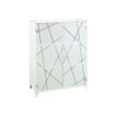 Rangement mi-hauteur SUNDAY - L80 x H114 x P42 - portes en verre