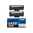 Brother TN2420 - Pack de 2 - noir - cartouche laser d'origine