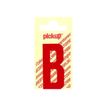0400002230052-Pickup - Étiquette autocollante - 90 mm - Lettre B - rouge brillant-Avant-0