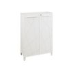Rangement mi-hauteur SUNDAY - L80 x H114 x P42 - portes en blanc graphic