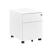 Caisson mobile ARPE/SUNDAY - Profondeur 54 cm - 2 tiroirs - métal laqué blanc