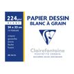 3329680961768-Clairefontaine Dessin à Grain - Pochette papier à dessin - 12 feuilles - 24 x 32 cm - 22-P_999991229_1-0