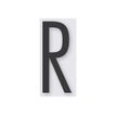 8711234018434-Pickup Home 3D Stockholm - Étiquette autocollante 90 mm - Lettre R - gris-Avant-0
