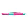4006381468909-STABILO EASYergo - Porte mines avec 3 mines - HB - 1,4 mm - rose / turquoise - gaucher-Angle gauche-0