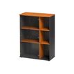 Rangement haut JAZZ+ - L80 x H112 x P39 - 2 portes vitrées - Aulne