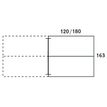 3253310163072-Bureau double STEELY - L140 cm - Double face Suivant - Pieds blanc - plateau imitation Chêne clair--2