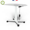3760350282248-Bureau ELLIOT L70 - pieds blanc - plateau imitation chêne--2