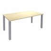Bureau droit EXPRIM - L180 cm - Plateau imitation Erable - Pieds alu