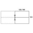 0404000122142-Bureau Bench IRIS - L120 cm - Plan suivant - Pieds blanc - plateau imitation Erable--4