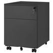 3700339880829-Caisson mobile métallique monobloc - H50 x L42 x P56,5 cm - 2 tiroirs - anthracite--0