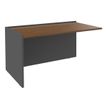 Banque d'accueil Module de départ bas OLA - L82,5 x H75,5 x P82,5 cm - structure carbone, plateau noyer