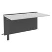 3253310337428-Banque d'accueil Module suivant bas OLA - L160 x H75,5 x P82,5 cm - structure carbone, plateau blanc pe--0