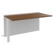 3253310392960-Banque d'accueil Module suivant bas OLA - L160 x H75,5 x P82,5 cm - structure blanc perle, plateau noye--0