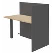 Banque d'accueil Retour direct haut OLA - L122,5 x H112 x P62,5 cm - structure carbone, plateau chêne clair