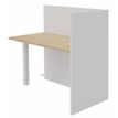 3253310205475-Banque d'accueil Retour direct haut OLA - L122,5 x H112 x P62,5 cm - structure blanc perle, plateau ch