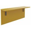 3253310340473-Tablette pour banque d'accueil OLA - réglable en hauteur - L140 x P30 cm - equerre carbone (A positionner sur module haut ou retour direct ha--0