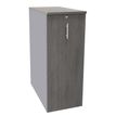 3253310170933-Caisson TOWER - L44 x H114 x P80 cm - 3 tablettes + 1 support DS réglable - structure alu - dessus et façade imit--0
