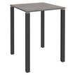 3253310166370-Table Lounge 4 pieds - L80xH105xP80 cm - Pied carbone - plateau imitation chêne gris--0