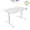 3760350281128-Bureau électrique UGO - L160x80cm - pieds blancs - plateau blanc laqué--2