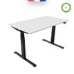 3760350281203-Bureau électrique UGO - L140x80cm - pieds noirs - plateau blanc laqué--1