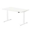 3760350281128-Bureau électrique UGO - L160x80cm - pieds blancs - plateau blanc laqué--1