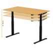 3760350281180-Bureau électrique UGO - L160x80cm - pieds noirs - plateau imitation chêne Stone--8