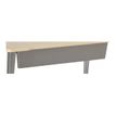 Voile de fond pour bureau EVIDENCE - largeur 160 cm - anthracite