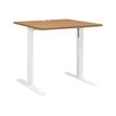 Bureau YES ! - 80 cm - Pieds ajustables blancs - Merisier