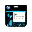 HP 70 - Pack de 2 - gris clair, noir photo - cartouche d'encre originale (C9407A)