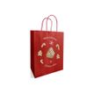3281650577464-Logistipack - 50 Sacs cadeau Kraft - poignées torsadées - 23 cm x 12 cm x 30 cm - hansel-Angle gauche-0
