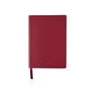 Oberthur - Carnet de notes en cuir - A5 - grenat