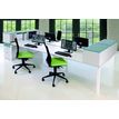 0404000122142-Bureau Bench IRIS - L120 cm - Plan suivant - Pieds blanc - plateau imitation Erable--1