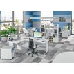 3253310105676-Bureau droit DUAL - L180 - Pieds Alu - plateau imitation Hêtre--1
