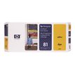 HP 81 - jaune - tête d'impression originale + dispositif de nettoyage