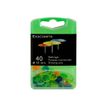 3364220140456-Exacompta - 40 Punaises - 7 mm - couleurs translucides assorties-Avant-1