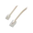 MCL Samar - câble téléphonique/réseau - RJ11 (6/4) / RJ45 - 15m