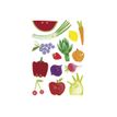 3609510910303-Maildor - 6 feuilles gommettes fruits et légumes-Avant-1
