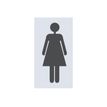 Pickup Home 3D - Pictogramme Femme - gris