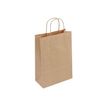 50 Sacs cadeau kraft - poignées torsadées - 35 cm x 14 cm x 40 cm - brun