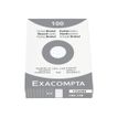 Exacompta - Pack de 100 Fiches Bristol - 10,5 x 14,8 cm - petits carreaux - non perforées - blanc